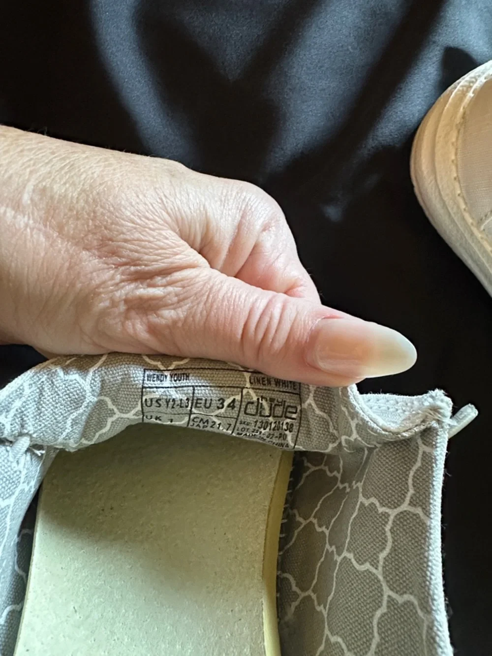 Hey Dude Kids Cream Slip-On Slippers